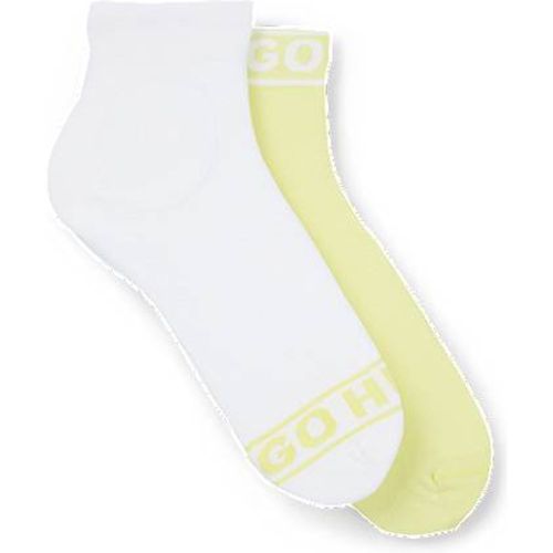 Lot de deux paires de chaussettes courtes avec logos - HUGO - Modalova