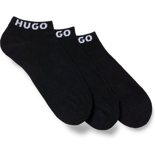 Lot de trois paires de chaussettes en coton mélangé - HUGO - Modalova