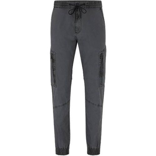 Pantalon Regular Fit en coton Panama avec poches plaquées - HUGO - Modalova