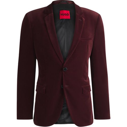 Veste Extra Slim Fit en velours stretch - HUGO - Modalova