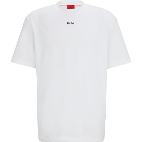 T-shirt décontracté en coton à logo imprimé - HUGO - Modalova