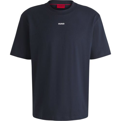T-shirt décontracté en coton à logo imprimé - HUGO - Modalova