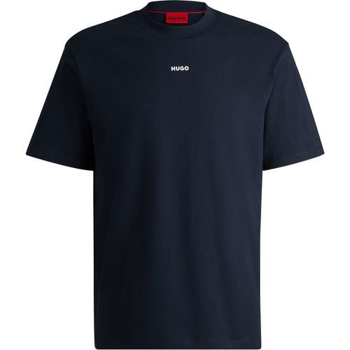 T-shirt Relaxed Fit en jersey de coton à logo imprimé - HUGO - Modalova