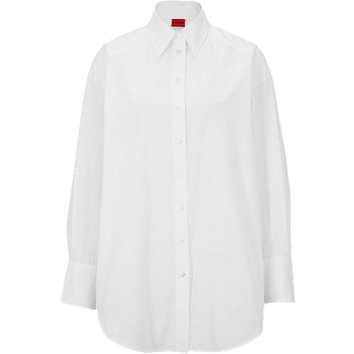 Chemisier Oversized Fit en coton biologique - HUGO - Modalova