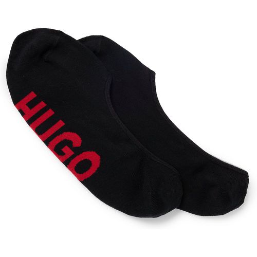 Lot de deux paires de chaussettes invisibles à semelle logo - HUGO - Modalova
