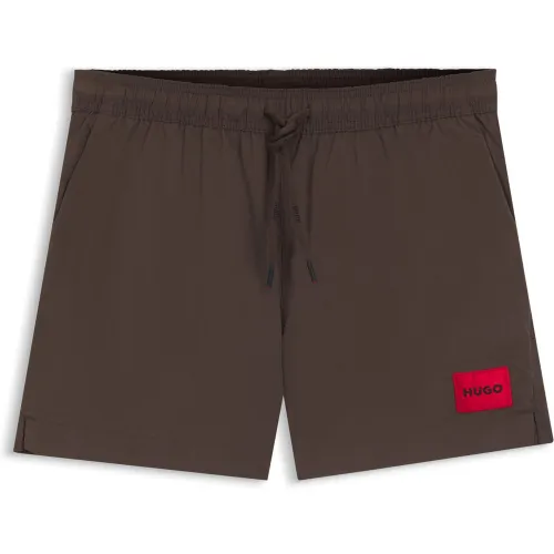 Short de bain avec étiquette logotée - HUGO - Modalova