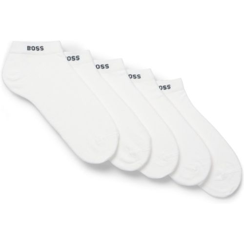 Lot de cinq paires de chaussettes basses en coton mélangé - Boss - Modalova