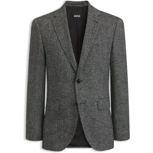 Veste Regular Fit en laine mélangée à chevrons - Boss - Modalova
