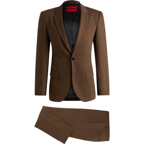 Costume Slim Fit en twill stretch - HUGO - Modalova