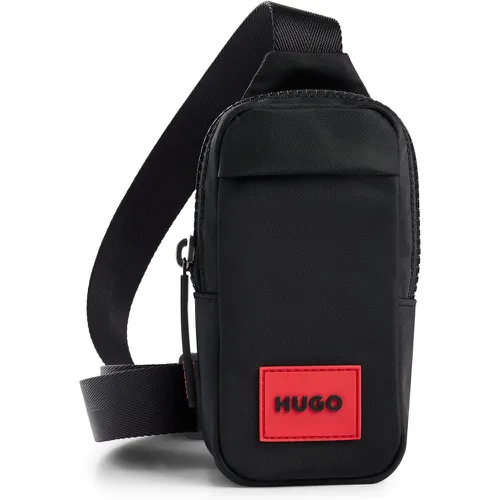 Mini sac à dos avec patch logo rouge - HUGO - Modalova