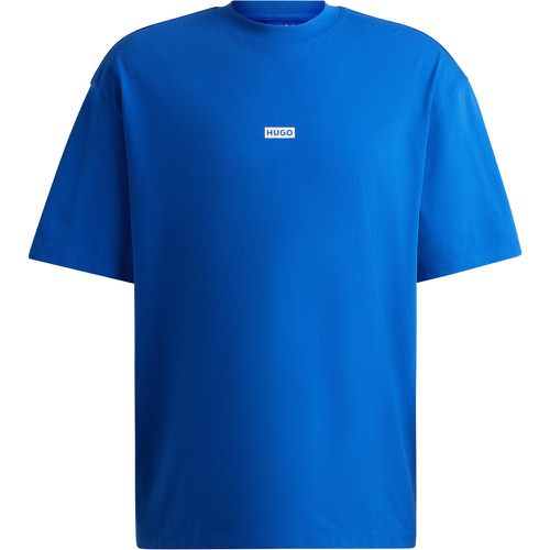 T-shirt en jersey de coton avec logo de la nouvelle saison - HUGO - Modalova
