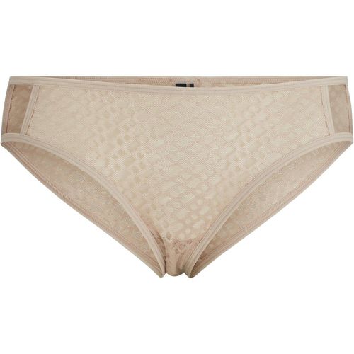 Slip en dentelle monogramme avec logo en métal doré - Boss - Modalova