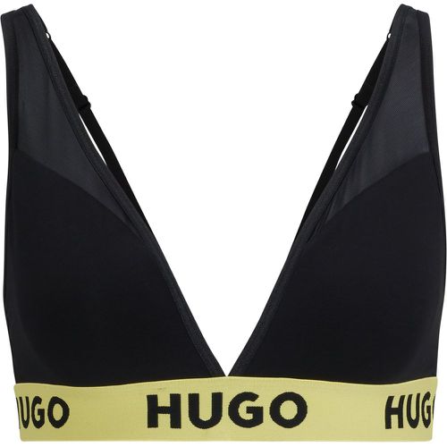 Soutien-gorge triangle en modal stretch avec taille à logo - HUGO - Modalova