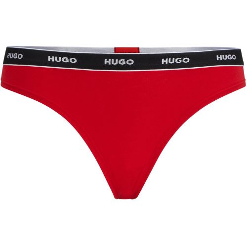 String en coton stretch avec taille logotée - HUGO - Modalova