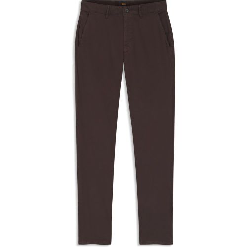Pantalon Slim en satin stretch surteint - Boss - Modalova