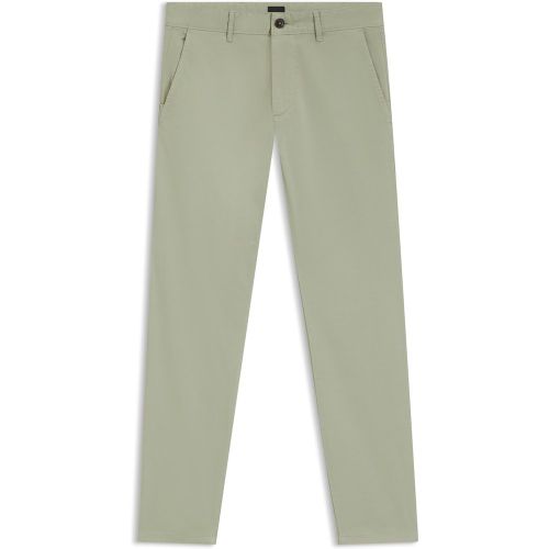Chino Slim en satin de coton stretch - Boss - Modalova