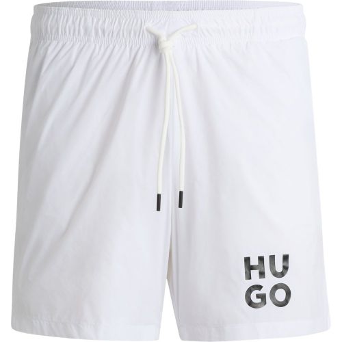 Short de bain entièrement doublé avec logo revisité - HUGO - Modalova