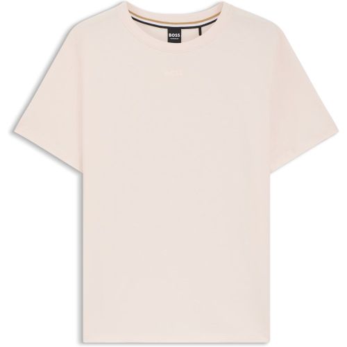 T-shirt de pyjama en coton stretch à logo imprimé - Boss - Modalova