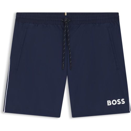 Short de bain en tissu à séchage rapide avec détails contrastants - Boss - Modalova