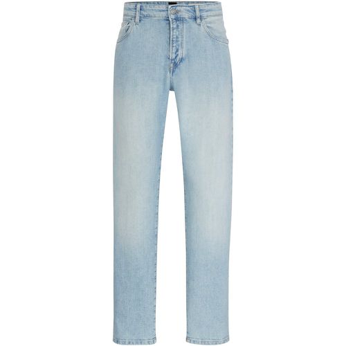 Jean Regular bleu en denim stretch mécanique - Boss - Modalova