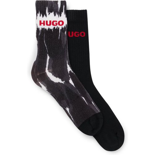 Lot de deux paires de chaussettes courtes à logos - HUGO - Modalova