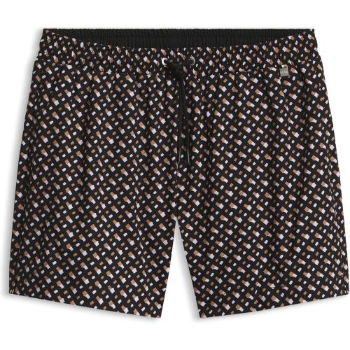 Short de bain entièrement doublé en tissu à séchage rapide à imprimé monogramme - Boss - Modalova