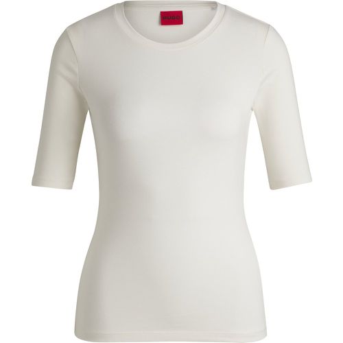 T-shirt Slim en coton, modal et stretch - HUGO - Modalova