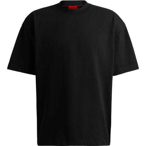 T-shirt Oversize unisexe en coton avec étiquette logotée - HUGO - Modalova