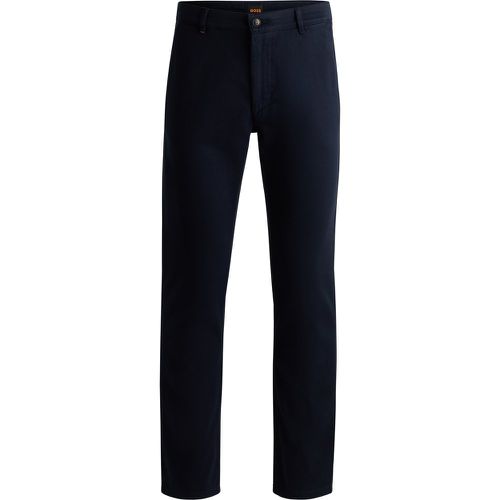 Pantalon Slim en twill de coton stretch - Boss - Modalova