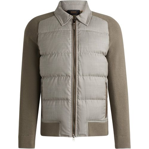 Veste hybride avec garnissage en duvet et plumes d’oie - Boss - Modalova