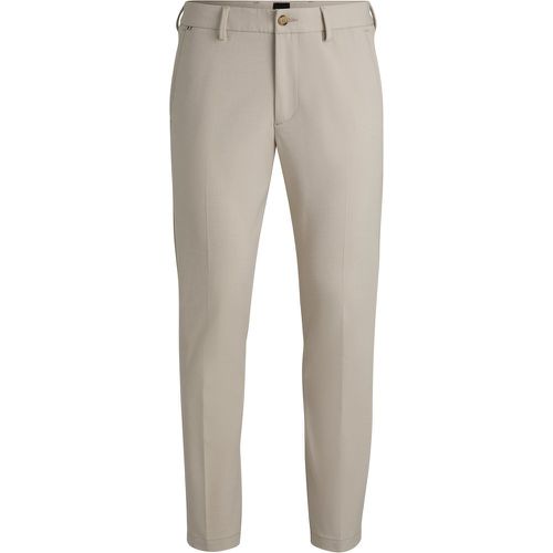 Pantalon Slim en tissu stretch à micro motif - Boss - Modalova