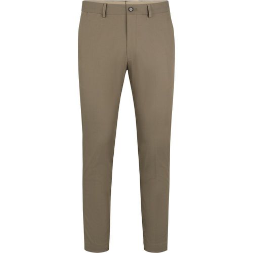 Pantalon Slim en coton stretch à teneur en soie - Boss - Modalova