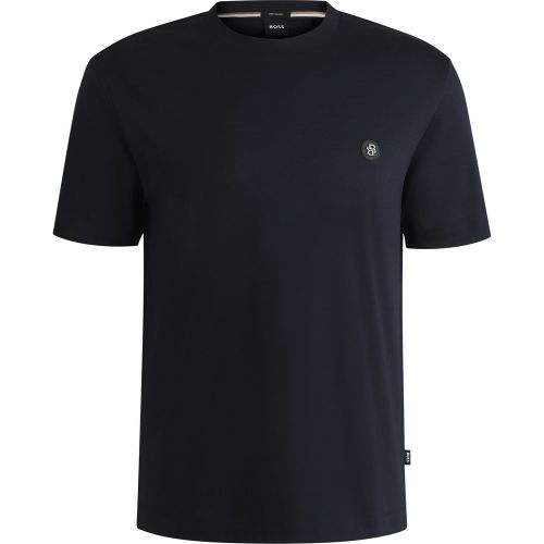 T-shirt Regular en coton avec monogramme Double B - Boss - Modalova