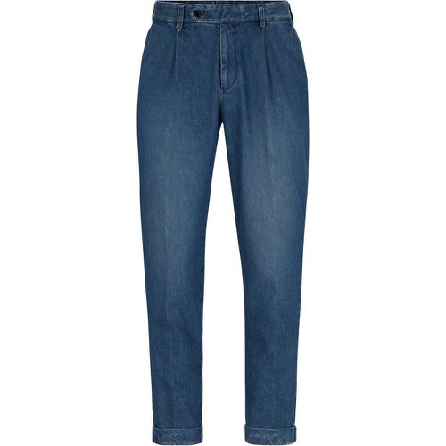 Pantalon Slim en denim de coton - Boss - Modalova