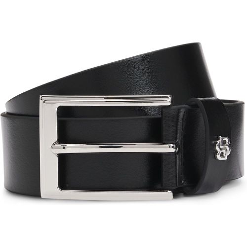 Ceinture en cuir italien avec passant à monogramme Double B - Boss - Modalova