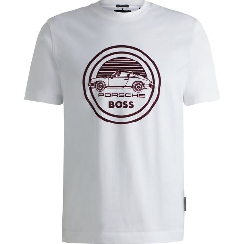 T-shirt Porsche x  en coton mercerisé avec logo spécial - Boss - Modalova