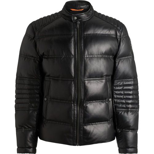 Veste Regular en cuir nappa avec matelassage mélangé - Boss - Modalova