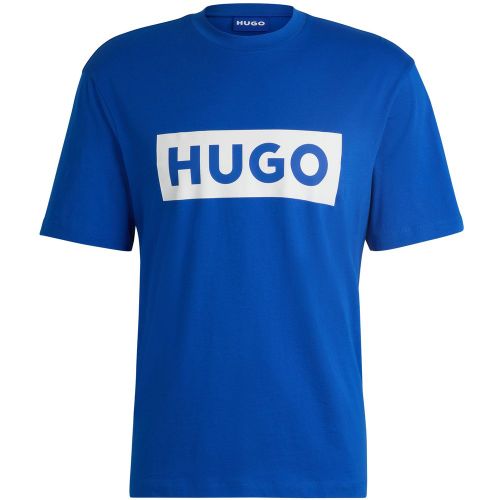 T-shirt en jersey de coton à logo imprimé - HUGO - Modalova