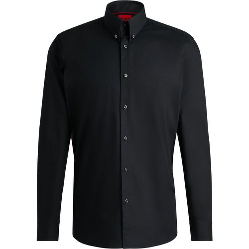 Chemise moderne en coton stretch avec col Piccadilly - HUGO - Modalova