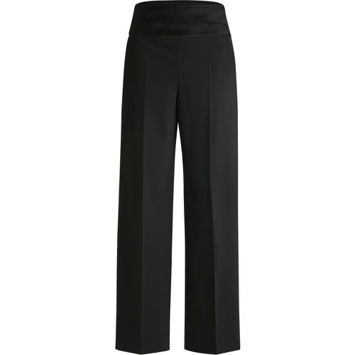 Pantalon habillé Regular avec taille ton sur ton - Boss - Modalova