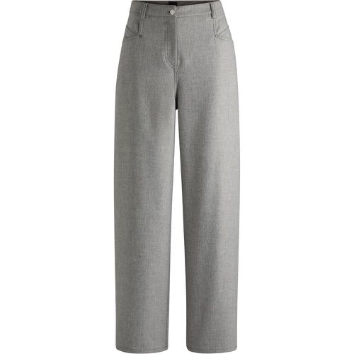 Pantalon décontracté en flanelle stretch - Boss - Modalova