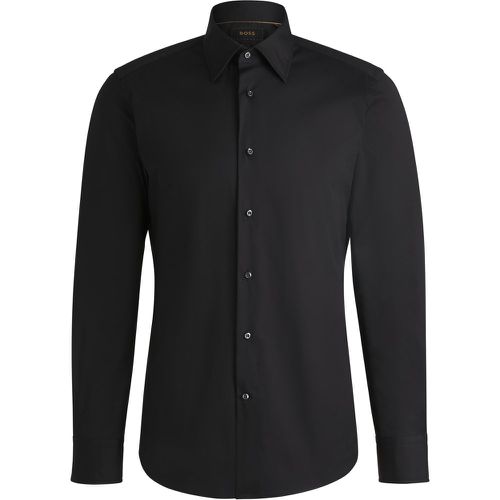 Chemise Slim en popeline stretch de coton mélangé - Boss - Modalova