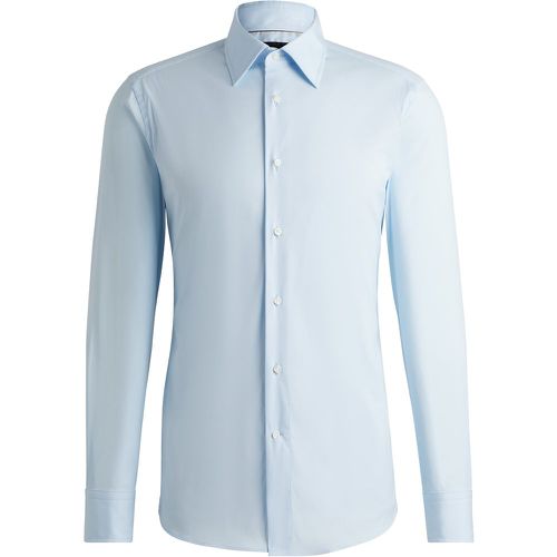 Chemise Slim en popeline stretch de coton mélangé - Boss - Modalova