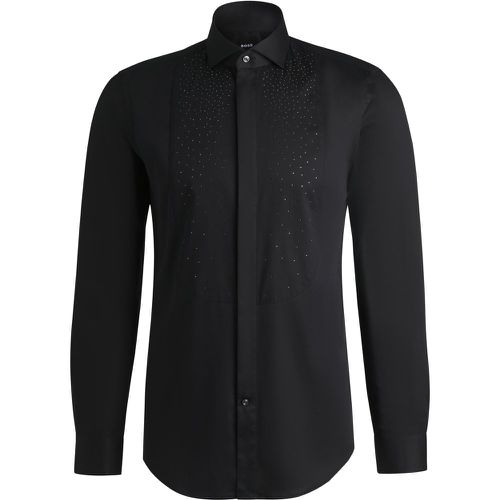 Chemise habillée Slim avec plastron à ornements - Boss - Modalova