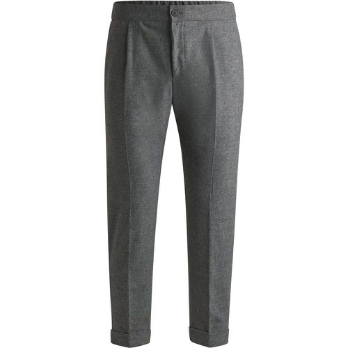 Pantalon Tapered en flanelle stretch - Boss - Modalova