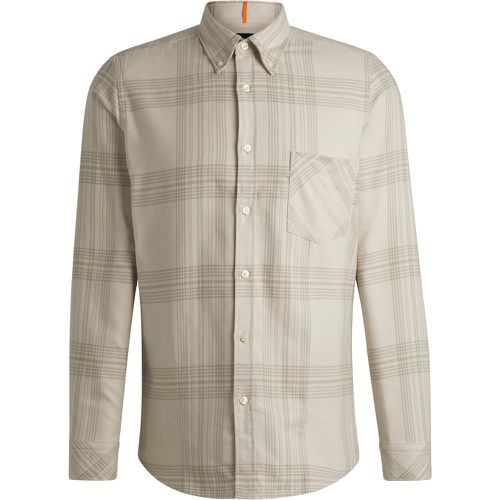 Chemise Regular en flanelle de coton - Boss - Modalova