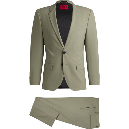 Costume Slim en laine mélangée stretch performante - HUGO - Modalova