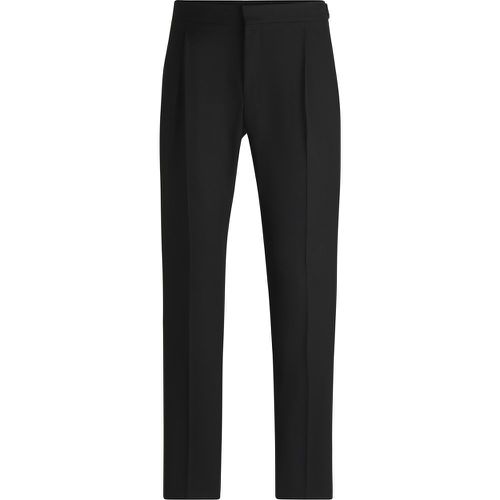 Pantalon Slim en laine mélangée stretch performante - HUGO - Modalova