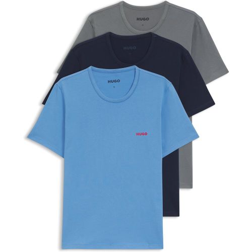 Lot de trois t-shirts en coton - HUGO - Modalova
