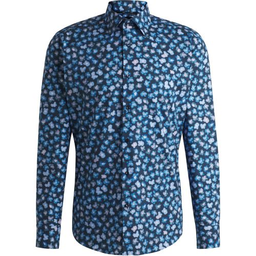 Chemise Regular en popeline de coton stretch avec imprimé à fleurs - Boss - Modalova